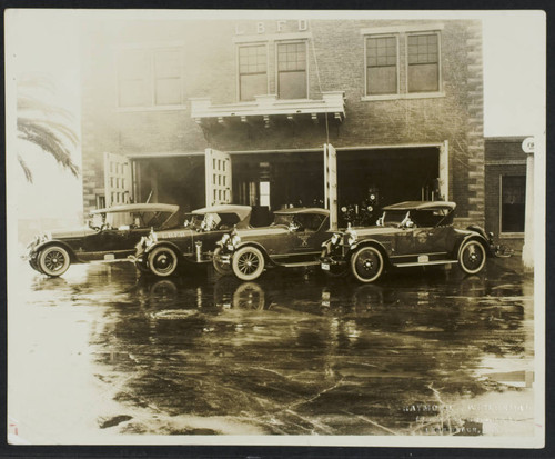 Station No. 1, 3rd and Pacific, Chief's cars