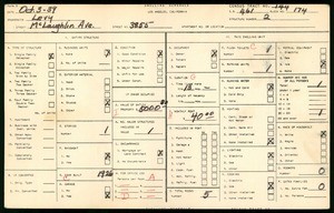 WPA household census for 3855 McLAUGHLIN AVE, Los Angeles County