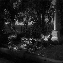 View of the cemetery. Probably the Fair Oaks Cemetery on Olive Street