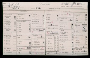 WPA household census for 726 W 29TH, Los Angeles County