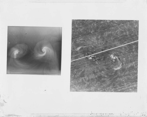 Comparison of a smoke vortex and sunspots