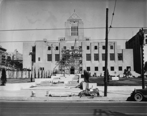 LAPL Central Library construction, view 19