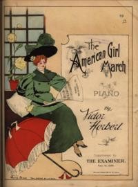 The American girl : march for piano / by Victor Herbert