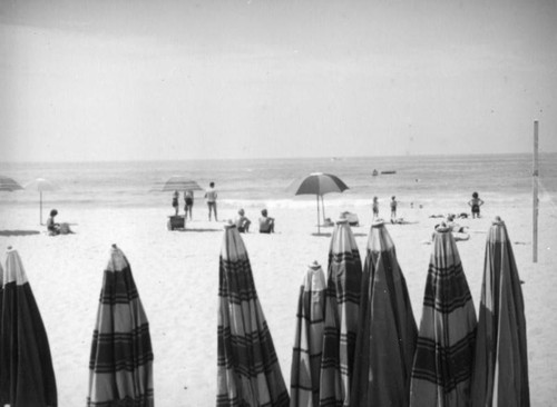 Umbrellas on the beach, Laguna Beach