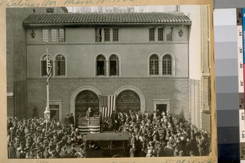 The dedication of the new home of the Chief of the S.F. [San Francisco] Fire Dept. and the dwelling of