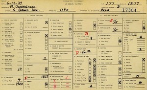 WPA household census for 1140 S GRAND, Los Angeles