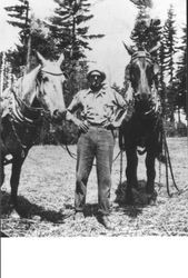 John Donati and his team of horses