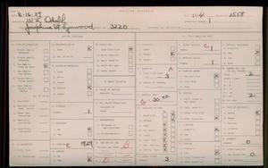 WPA household census for 3220 JOSEPHINE, Los Angeles County