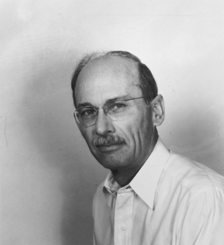 IIn 1961 during a magnetic survey of the eastern Pacific Ocean floor off the coast of Oregon and California the discovery of magnetic strips was discovered and published by two geophysicists, Arthur D. Raff and Ronald G. Mason. This portrait is of Arthur D. Raff two decades after that most important discovery. Circa 1986