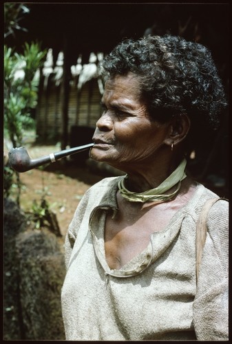 Woman with pipe