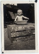 Robert S. Hamilton in baby bath