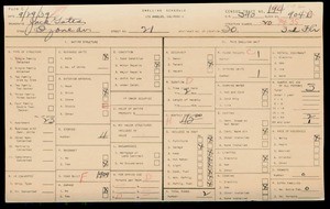 WPA household census for 21 OZONE, Los Angeles County