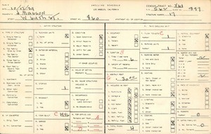 WPA household census for 860 WEST 64TH STREET, Los Angeles County
