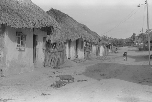 Children walking in the street, San Basilio de Palenque, 1976