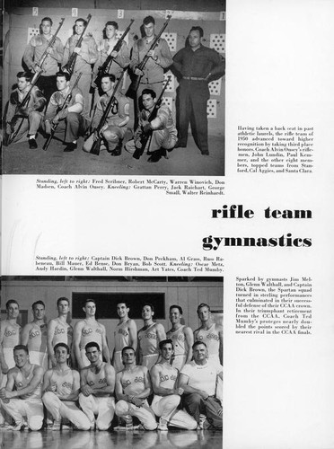 Rifle and Gymnastic team