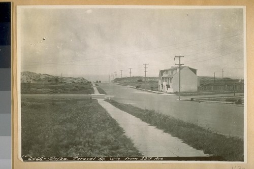 West on Taraval St. fr. 33rd Ave. 1920