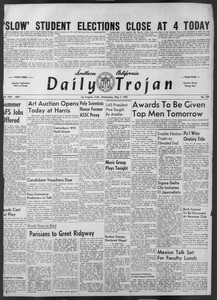 Daily Trojan, Vol. 43, No. 129, May 07, 1952