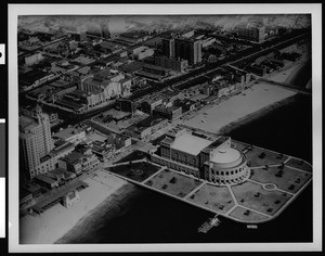 Long Beach Municipal Auditorium aerial view, ca.1930