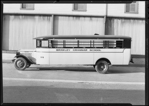 Brawley Grammar School bus, Southern California, 1931