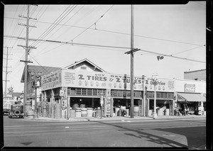 Exteriors of store at 16th Street & Vermont Avenue, Los Angeles, CA, 1933