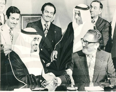 Henry Kissinger With Prince Fahd of Saudi Arabia