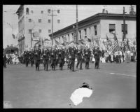 Los Angeles Police Department at the La Fiesta de Los Angeles parade, Los Angeles, 1931
