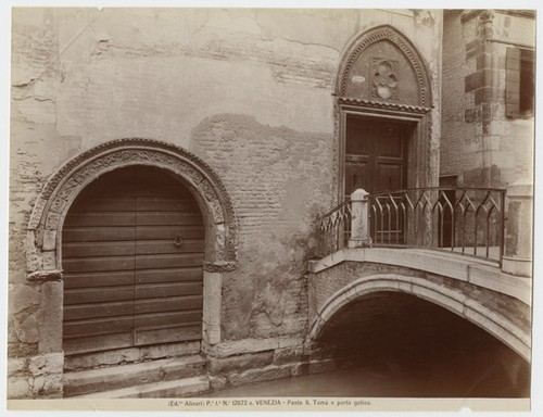 Pe. Ia. No. 12872a. Venezia - Ponte S. Tomà e porta gotica