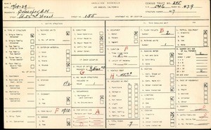 WPA household census for 155 WEST 52ND STREET, Los Angeles County