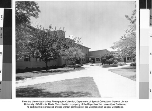 Beckett Hall, looking southwest