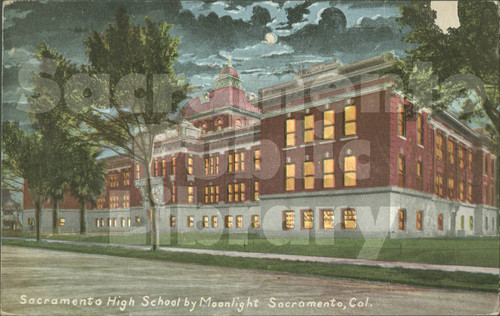 Sacramento High School by Moonlight