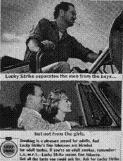 Lucky Strike separates the men from the boys ... but not from the girls