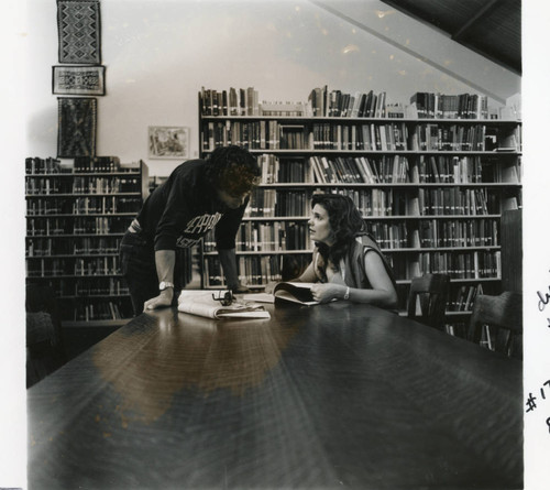 Students in Payson Library 1976--1985 (B/W)