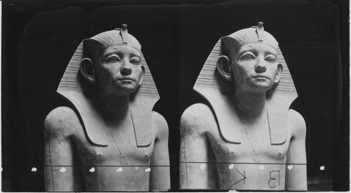 Statue representing the King Amen-m-hat III of XIIIth Dynasty Gizeh Museum, Cairo, Egypt (Limestone)