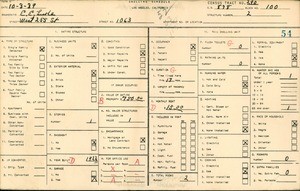 WPA household census for 1063 WEST 255TH STREET, Los Angeles County