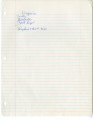 Bruce Herschensohn's handwritten notes, September, 1961
