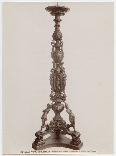 Pe. Ia. No. 12548. Venezia - Museo Civico Correr. Candelabro in bronzo. (A. Vittoria.)