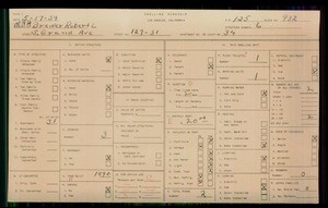 WPA household census for 129 S GRAND AVENUE, Los Angeles