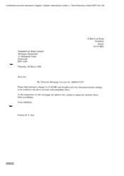 [Letter from Norman BS Jack to Standard Life Bank Limited regarding the crediting of a Freestyle Mortgage Account]