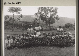 Boy scouts in Mbengwie. (Founded by the missionary Zürcher in 1943)