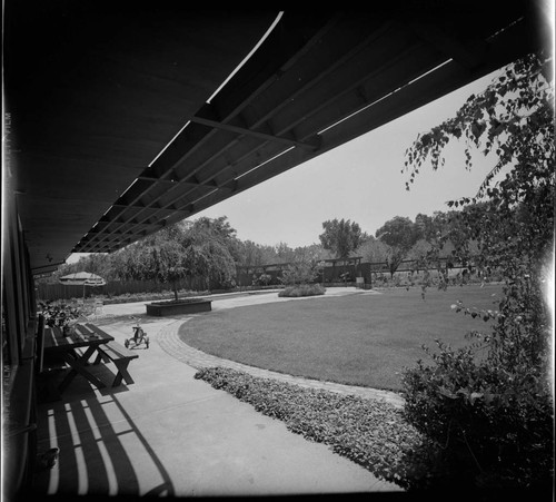 Douglas Baylis gardens for Joseph E. Howland: Roth residence. Outdoor living space and Landscaping