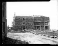 Education Building (Moore Hall) under construction, 1929