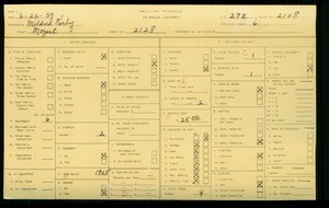WPA household census for 2128 MOZART ST, Los Angeles