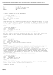 [Email from Mounif Fawaz to Gerald Barry, Stephen Perks regarding factory production]