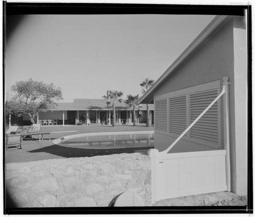Trousdale, Mr. and Mrs. Paul W., residence. Swimming pool