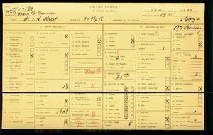 WPA household census for 909 W 11TH ST, Los Angeles
