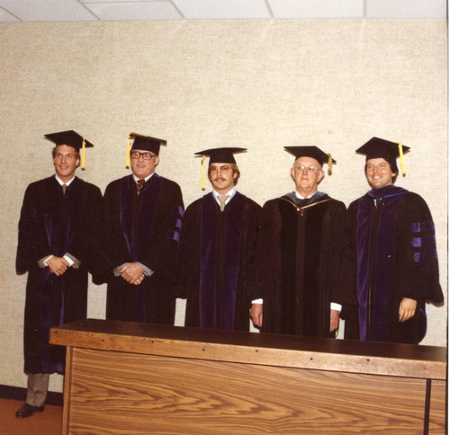 All Unknown except for Dr. Howard White, 2nd from the end on the Right (Color)