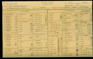 WPA household census for 1405 CARROLL, Los Angeles