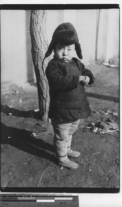 A boy dressed for Winter at Fushun, China, 1937
