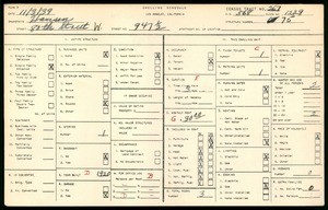 WPA household census for 947 1/2 W 80TH ST, Los Angeles County