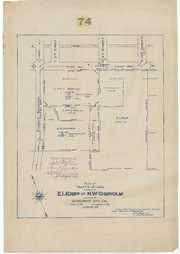 Plat of Tract of Land Owned by E.L. Kripp and N.W. Chisholm